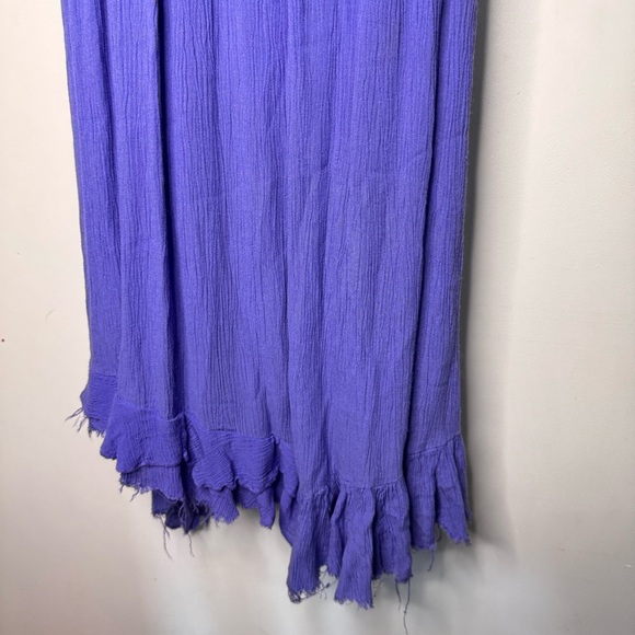 Free People Adella Lace Maxi Dress Periwinkle Purple Blue - Picture 4 of 6